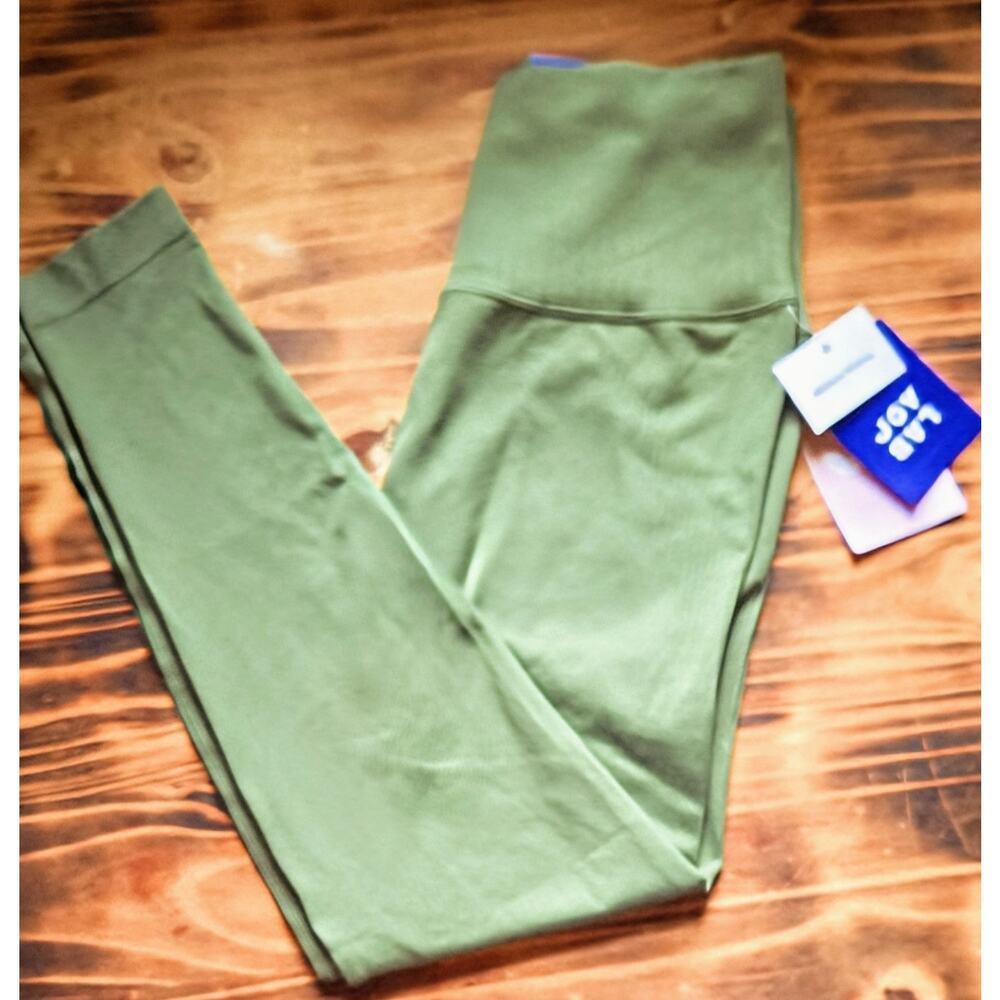 JoyLab Women's Seamless High Rise 7/8 Leggings Army Green Flexible Size Small - Picture 1 of 8